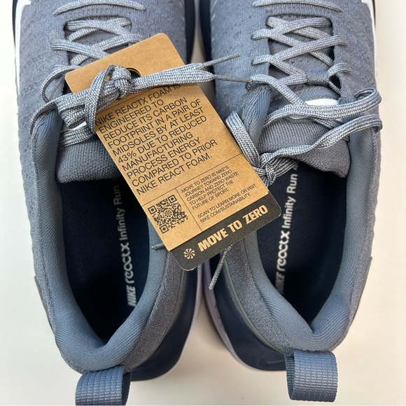 Nike Men’s React x Infinity Run 4 Sneakers Size 12.5 Gray NWT - Picture 7 of 9